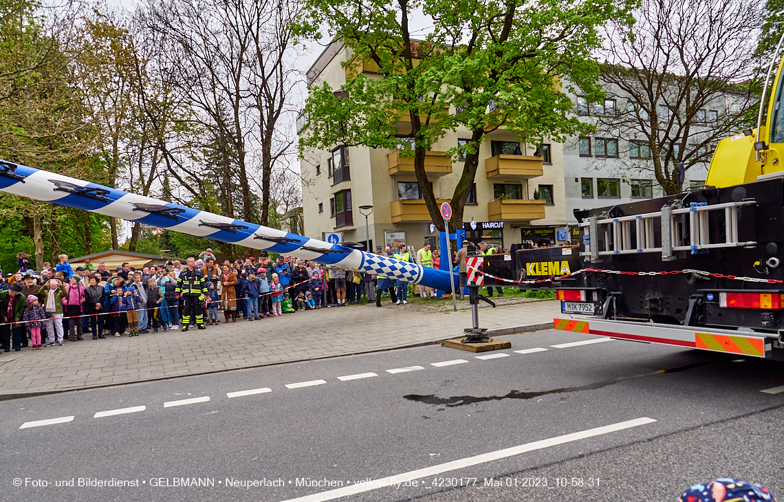 01.05.2023 - Maibaumaufstellung in Berg am Laim